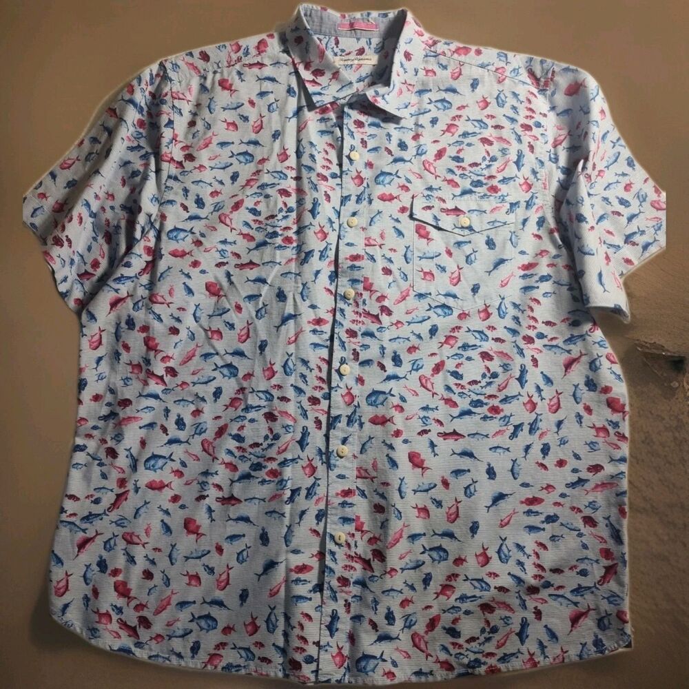 Tommy Bahama Men's XXL Multi-Colored Fish 1700